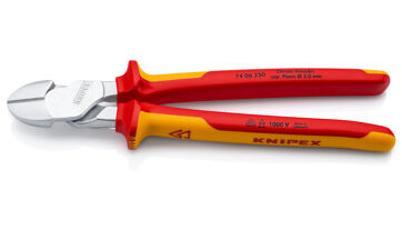 Kleště silové boční štípací 250 mm, izolované 1000 V, Knipex 7406250 Kleště silové boční štípací 250 mm, izolované 1000 V, Knipex 7406250