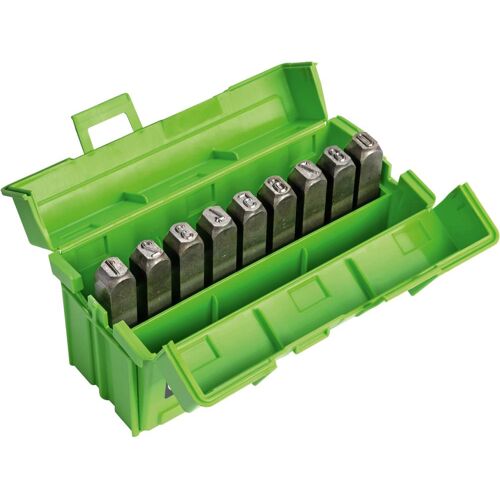 Sada raznice s číslicemi poniklování, výška písma 8mm TURNUS 330-008