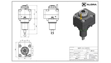 Poháněný nástroj axiální 0° ER16 BMT55 Tenon (1)