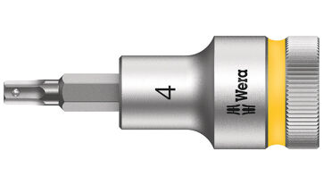 Šroubováková hlavice 1/2", vnitřní šestihran s přidržovací funkcí, 4x60 mm Wera 003820 Šroubováková hlavice 1/2", vnitřní šestihran s přidržovací funkcí, 4x60 mm Wera 003820