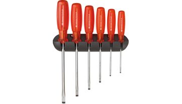 Sada šroubováků 6 ks, drážka v nástěnném držáku Multicraft PB Swiss Tools PB 6240 Sada šroubováků 6 ks, drážka v nástěnném držáku Multicraft PB Swiss Tools PB 6240