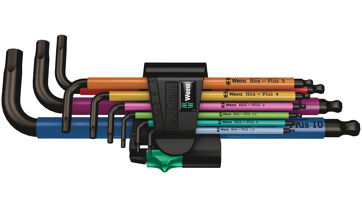 Sada inbusových klíčů Multicolor 9 ks Wera 073593 Sada inbusových klíčů Multicolor 9 ks Wera 073593