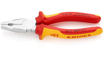 Kleště kombinované 190 mm, izolované 1000 V, Knipex 0106190 Kleště kombinované 190 mm, izolované 1000 V, Knipex 0106190
