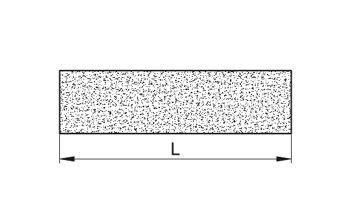 Brusný pilník plochý T9010 6x3x100mm CJEMNÝ (2)