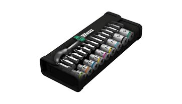 Sada nástrčných klíčů 1/4" ZYKLOP push 28 ks v textilním boxu Wera 004017 (1)