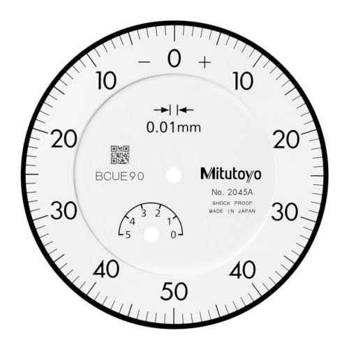 Úchylkoměr číselníkový analogový s očkem 5/0,01mm, (MITU-2045A)