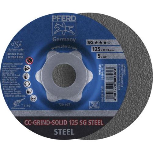 Brusný kotouč CC-GRIND Solid Steel 125mm PFERD