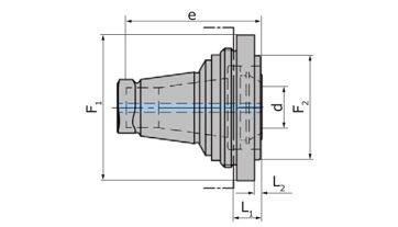 Adaptér QuickFlex 20QF ER11 pro kleštiny, DIN 6499. ISO15448 extra krátký, WTO 235701 2011 (1)