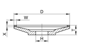 Řezný kotouč diamantový 12A2F 125x23x20mm D64 C50 B (1)