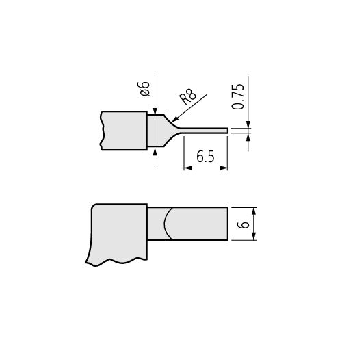 Mikrometr třmenový digitální 0-1,2´´ QuickMike, úzké měřicí doteky, IP65 (MITU-422-421-20)
