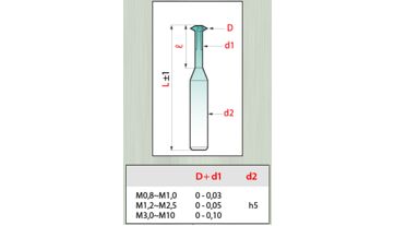 Fréza interpolační závitová 3-břitá 60° M1,2(0,91),VHM/Hard-X,řada Bi-face 845-MH,Magafor (2)