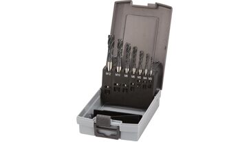 Sada strojních závitníků HSS-Co5, černěný, typ INOX 6H M3-M12 FORTIS Sada strojních závitníků HSS-Co5, černěný, typ INOX 6H M3-M12 FORTIS