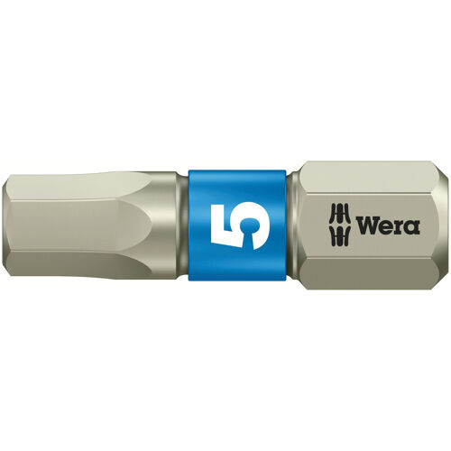 Bit nerez 1/4" DIN3126C6,3 vnitřní 6-hran, 5x25mm Wera 071075