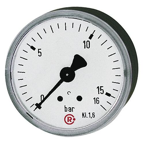 Manometr, na zadní straně centrický 50mm 0-10bar G1/4" RIEGLER 206-K