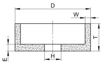 Brusný kotouč T6 100x50x20/10-10mm 89A 60 M5 AV53 (1)