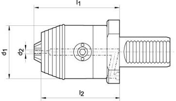 Krátké sklíčidlo NC 30/0,5-13mm/vnitř. chl. WTE 482963013 (1)
