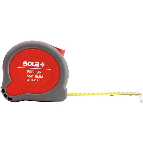 Svinovací metr Popular 5m x 19mm Sola 50024801