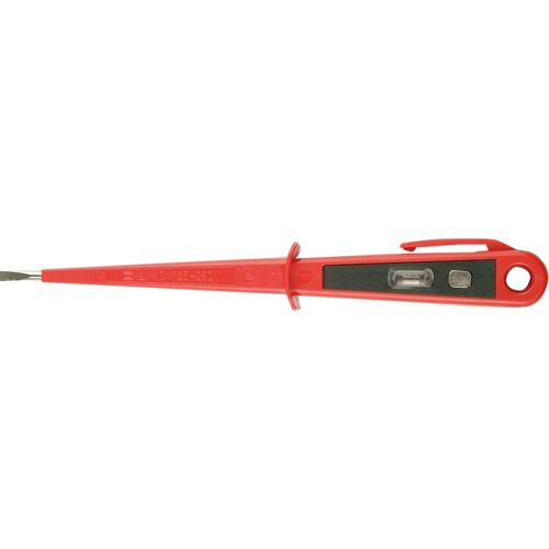 Zkoušečka fáze VDE červená jedno-pólová 3,5 x 0,5x 100 mm H+H 45800