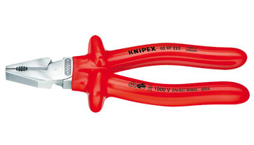 Kleště kombinované silové, izolované 1000 V, Knipex 0207225 Kleště kombinované silové, izolované 1000 V, Knipex 0207225