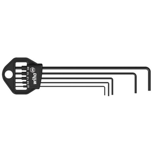Sada zástrčných klíčů s šestihranem, 5 dílů, WIHA, 06382 (352B), 0,7-2,0mm