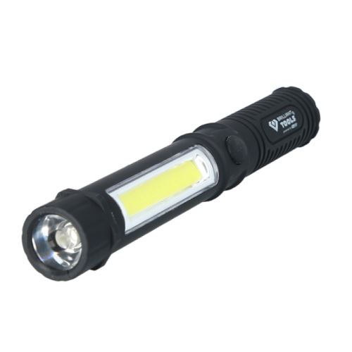 LED kapesní svítilna COB 2v1, 140 Lumenů