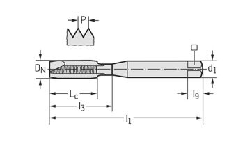 Strojní závitník HSS-E M233009-EGUNF8 (1)