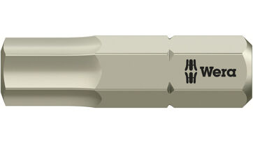 Bit nerez 1/4" DIN3126C6,3 vnitřní 6-hran, 6x25mm Wera 071076 Bit nerez 1/4" DIN3126C6,3 vnitřní 6-hran, 6x25mm Wera 071076