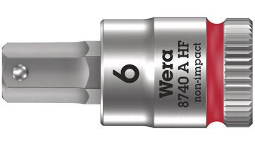 Šroubováková hlavice 1/4", vnitřní šestihran s přidržovací funkcí, 6x28 mm Wera 003337 Šroubováková hlavice 1/4", vnitřní šestihran s přidržovací funkcí, 6x28 mm Wera 003337