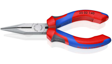 Kleště půlkulaté s břity, rovné čelisti 140 mm, Knipex 2502140
