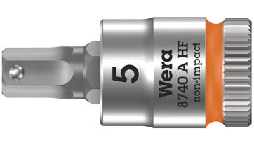 Šroubováková hlavice 1/4", vnitřní šestihran s přidržovací funkcí, 5x28 mm Wera 003335 Šroubováková hlavice 1/4", vnitřní šestihran s přidržovací funkcí, 5x28 mm Wera 003335