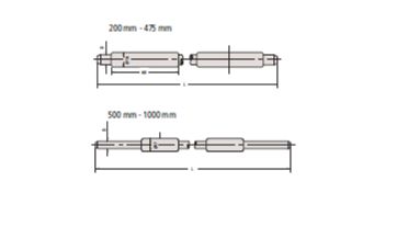 Měrka nastavovací 800 mm pro třmenové mikrometry 1000 mm, (MITU-167-132) (1)