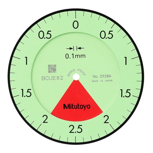 Úchylkoměr číselníkový analogový s očkem 4/0,01mm, ISO, jednootáčkový (MITU-2928A)