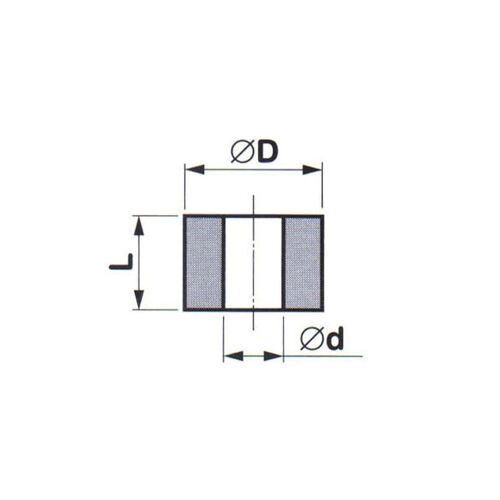 Brusný segment 63861-1232.00; T5420 125×63×63, 98A 24 K 11 V