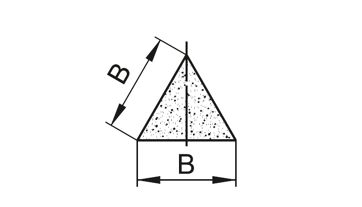 Brusný pilník trojúhelníkový T9020 16x150mm 89ASTŘEDNÍ (1)