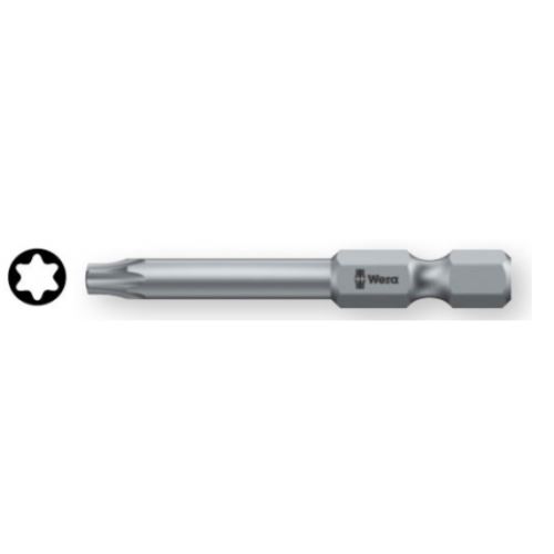 Bit TX3/50mm pr. 2,0mm, TORX®, up. šestihran 1/4´´ pro držák F6,3, 867/4 Z, WERA, 135202