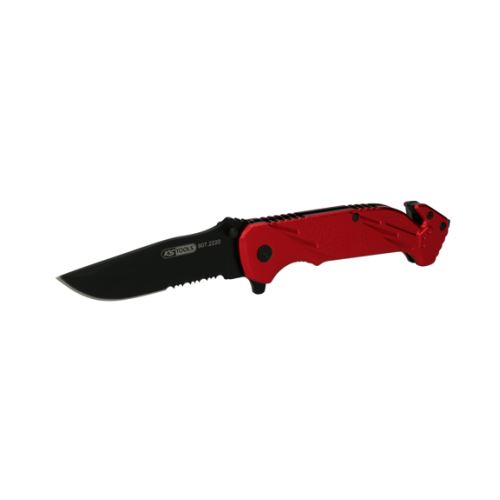 Skládací nůž s aretací a nožem na řemeny, KS TOOLS- 907.2220