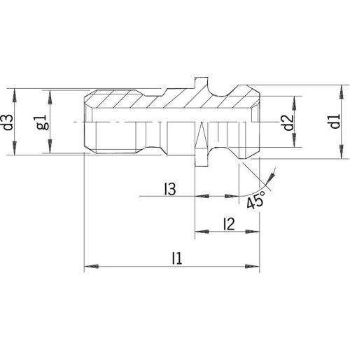 Utahovací čep ISO 7388II B SK50-M24 vnitř. chl. HAIMER 8840050