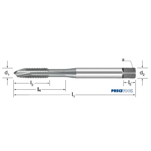Závitník strojní DIN 371/B, 135020 M2 6H HSSE-V3/vaporizovaný, Inox