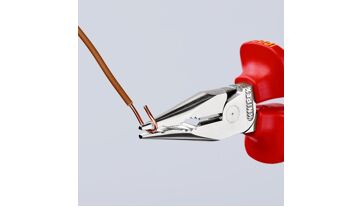 Kleště kombinované úzké ploché 145mm, izolované 1000 V, Knipex 0826145 (4)