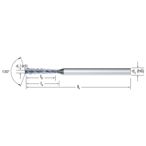 Vrták tvrdokovový CrazyDrill Coolpilot SST-Inox 12xD VHM/eXedur 102468 0,30, vnitř. chlaz