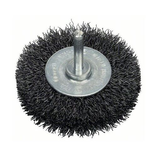 Kotoučový drátěný kartáč, zvlněný drát, 75×0,3 mm, ocel 75 mm, 0,3 mm, 16 mm