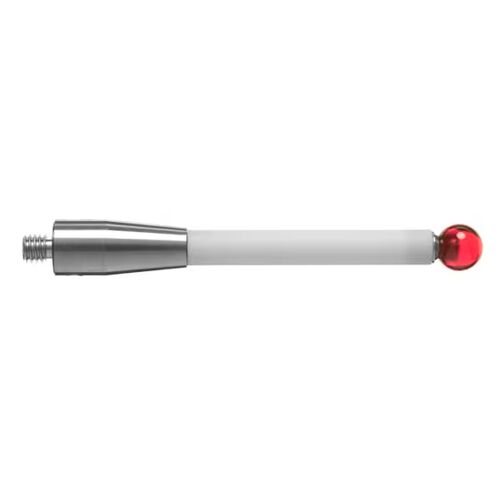 Dotek M4 s rubínovou kuličkou 4 mm, keramický dřík, L 50 mm