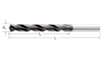Vrták s válcovou stopkou DIN 338 typ Ti, 100428 2,50 HSS-Co/TiAlN, INOX (1)