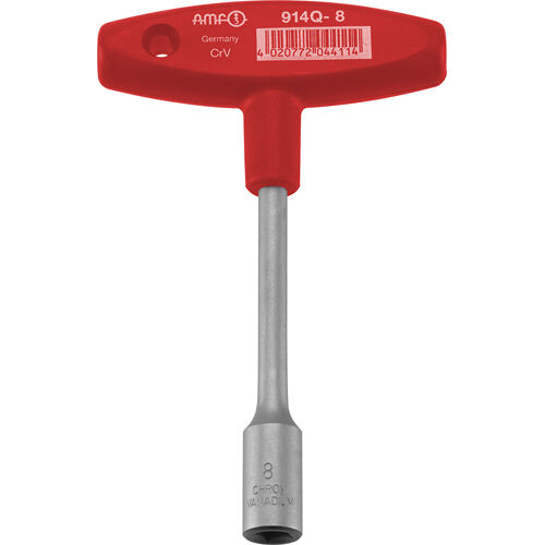 Klíč nástrčný čtyřhranný, T rukojeť, vel. 10, AMF, 44123 (914Q)