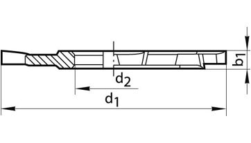 Kotoučová fréza DIN885 HSS-Co5 typ HR tvar A křížové ozubení, 125x10 mm FORMAT (1)