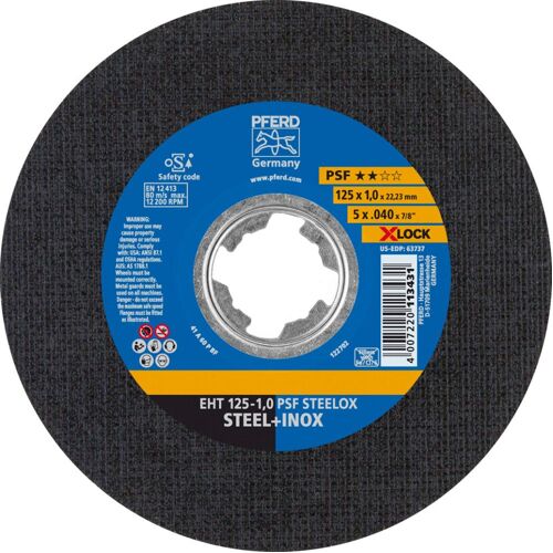 Dělicí kotouč PSF X-LOCK STEELOX 125x1mm Pferd 61721101