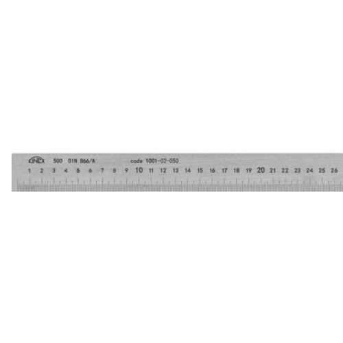 Měřítko ocelové ploché s přesahem - nerezová ocel DIN 866/A 1500x40x8 mm (1001-07-150)