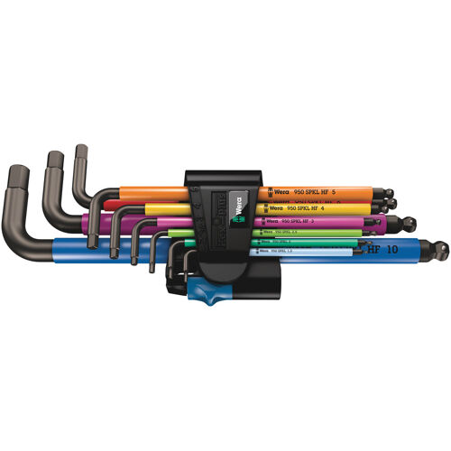Sada inbusových klíčů Multicolor, s přidržovací funkcí, 9 ks Wera 022210