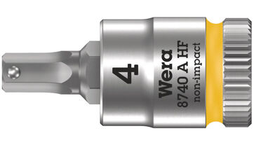 Šroubováková hlavice 1/4", vnitřní šestihran s přidržovací funkcí, 4x28 mm Wera 003333 Šroubováková hlavice 1/4", vnitřní šestihran s přidržovací funkcí, 4x28 mm Wera 003333