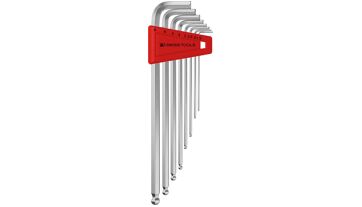 Sada imbusových klíčů 8 ks 1,5-8mm dlouhé Kul.hlava PB Swiss Tools, PB 212.LH-8